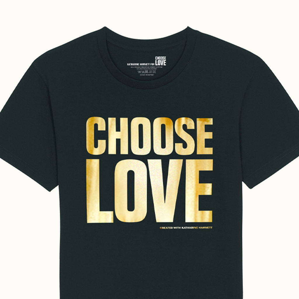 Gold Foil T-Shirt – Choose Love ...